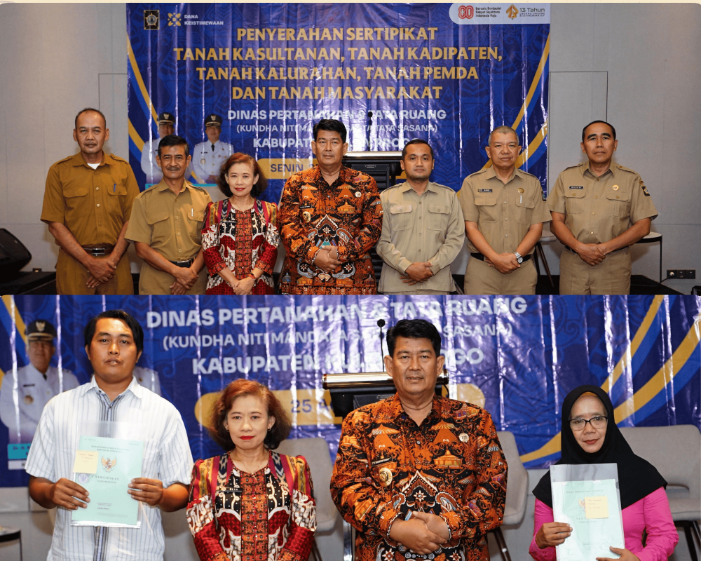 Penyerahan Sertipikat Tanah